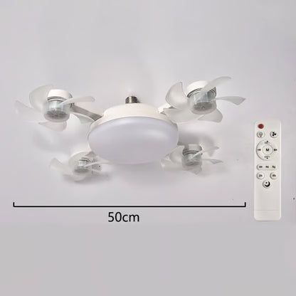 🌀New E27 Socket Ceiling Fan Light – 2‑in‑1 Silent LED Fan with Remote Control, Energy‑Saving Cooling & Lighting Combo for Home Bedroom