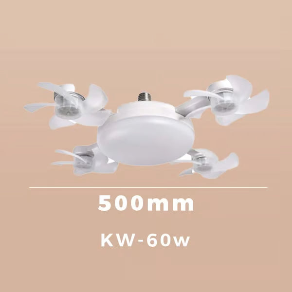 🌀New E27 Socket Ceiling Fan Light – 2‑in‑1 Silent LED Fan with Remote Control, Energy‑Saving Cooling & Lighting Combo for Home Bedroom
